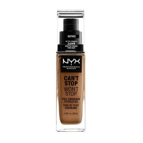 NYX Professional Makeup Can't Stop Won't Stop Full Coverage Foundation Nutmeg 30 ml