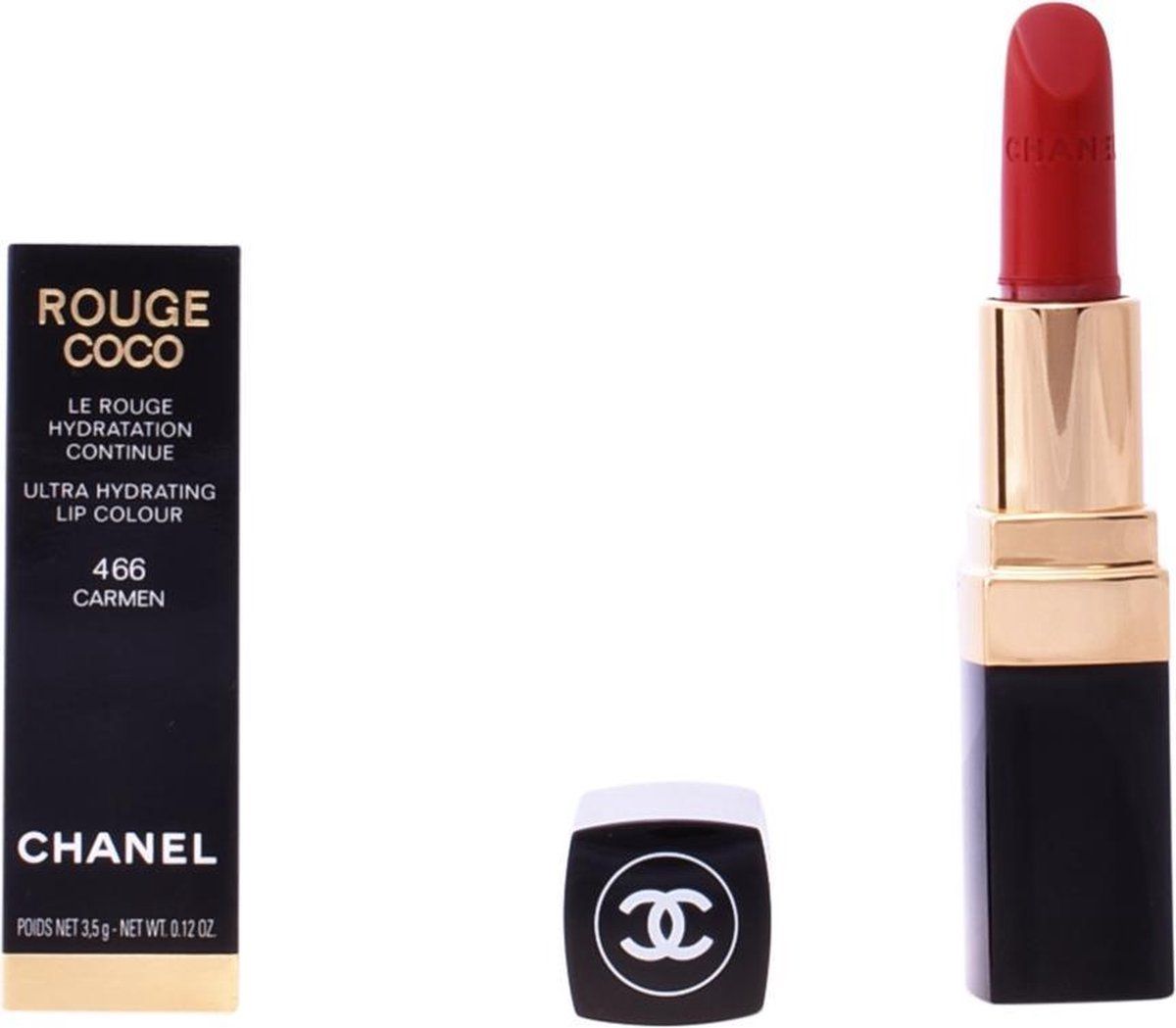 Chanel Langdurig Hydraterende Lippenstift Chanel - Rouge Coco Langdurig Hydraterende Lippenstift 466 CARMEN