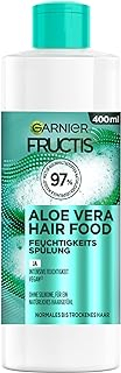 Garnier Fructis Moisture Aloe Vera Hair Food Conditioner, voor normaal tot droog haar, veganistisch, 400 ml 1 stuk