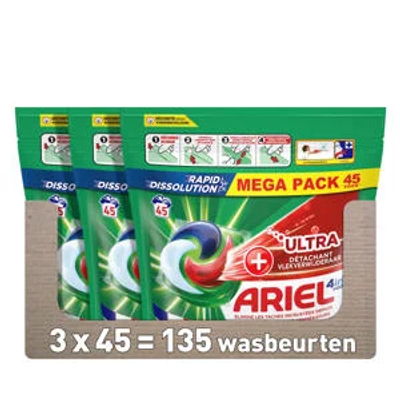 Ariel Ultra wascapsules  - 135 wasbeurten