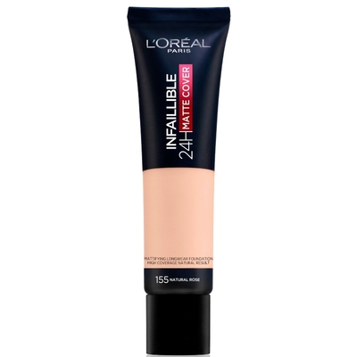 L’Oréal Paris Infaillible 32H Matte Cover Foundation - 155 - Foundation met een volledige dekking en een matte finish - 30 ml