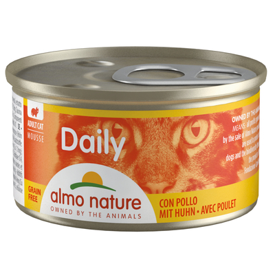 24x85g Mousse met Kip Almo Nature Daily Menu Kattenvoer Nat - natvoer katten