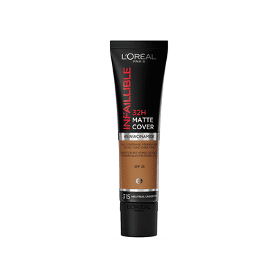 L'Oréal Paris - Infaillible 32H Matte Cover Foundation - 315 - Foundation met een volledige dekking en een matte finish - 30ml