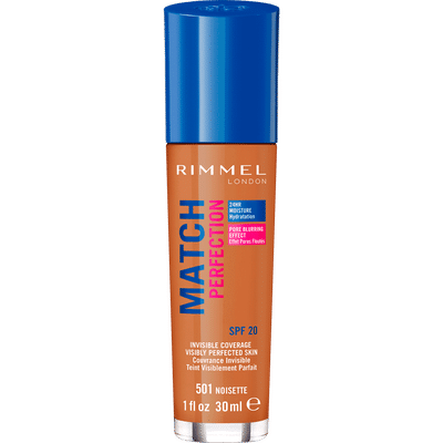 Rimmel London Match Perfection Foundation - 501 Noisette