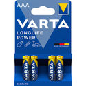 50x Varta Longlife Max Power Alkaline Batterijen AAA 4 stuks