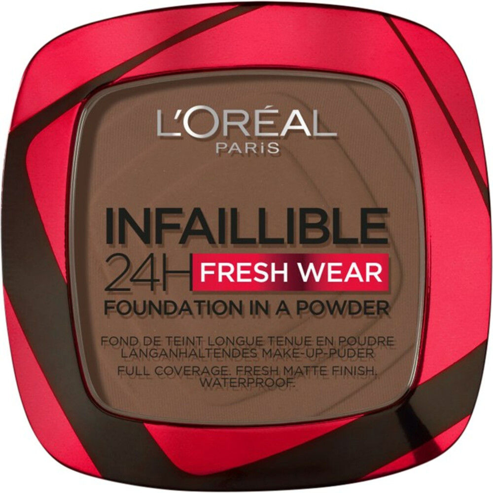 2x L'Oréal Infaillible 24H Fresh Wear Foundation Poeder 390 Ebene