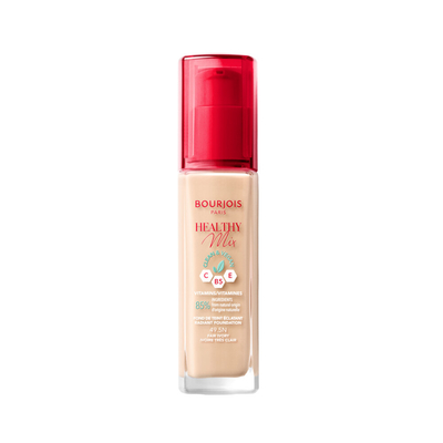 3x Bourjois Paris Healthy Mix Clean Foundation 49.5 Fair Ivory 30 ml