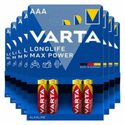 8x Varta Longlife Max Power Alkaline Batterijen AAA 4 stuks