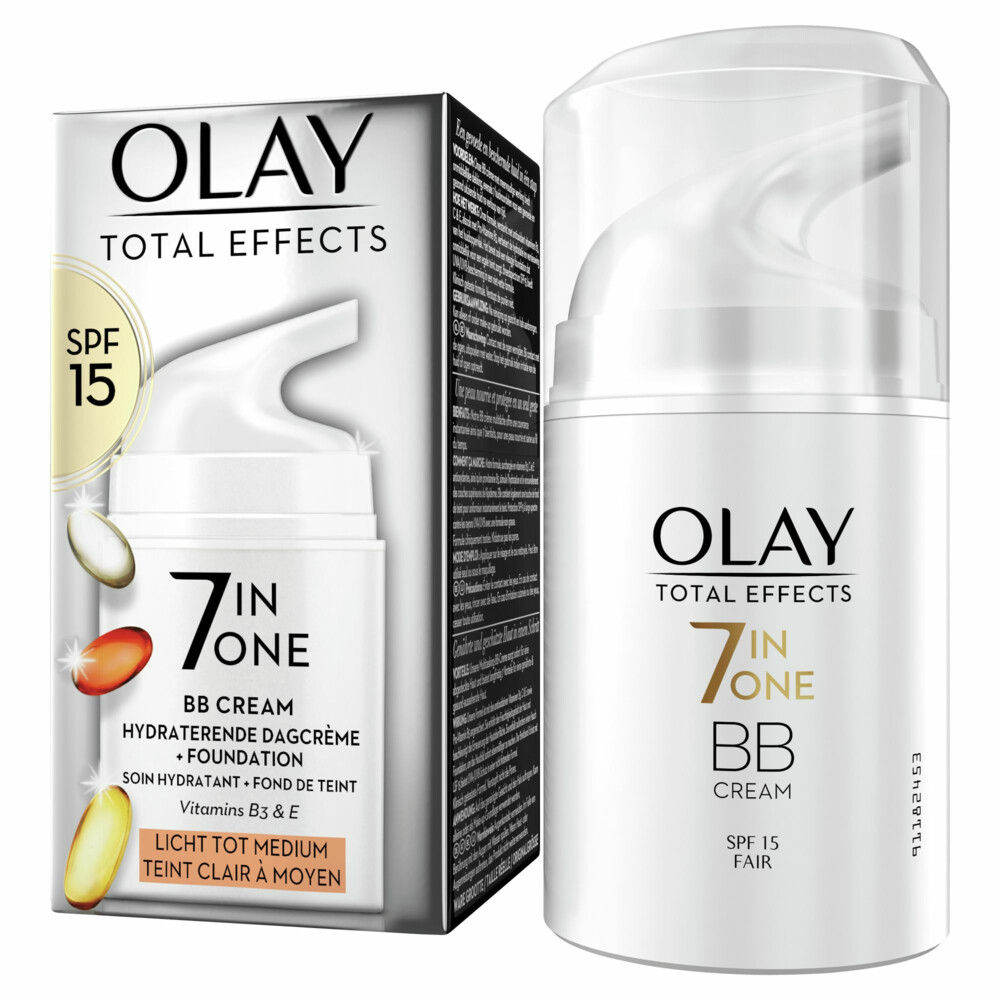 4x Olay Total Effects 7-in-1 BB Cream SPF 15 Light-Medium 50 ml