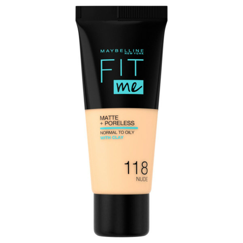 Maybelline New York Fit Me! Matte + Poreless liquid foundation - 118 Nude