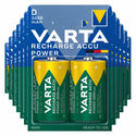 12x Varta Recharge Accu Power Oplaadbare Batterijen D 3000mAh 2 stuks