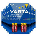 10x Varta Longlife Max Power Alkaline Batterijen AAA 4 stuks