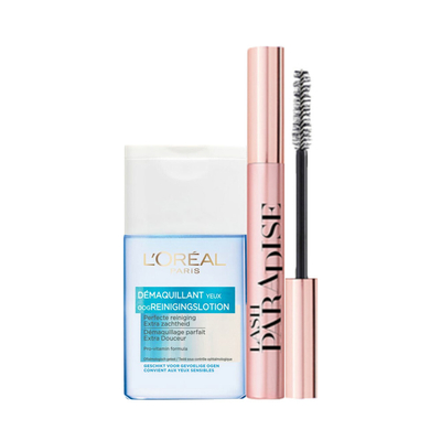 L'Oréal Paris Reinigingslotion & Lash Paradise Mascara Pakket Pakket
