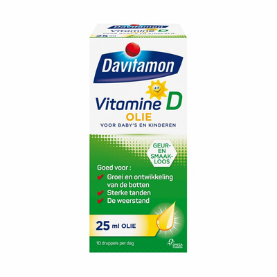 4x Davitamon Vitamine D Olie 25 ml