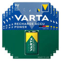 Varta Recharge Accu Power Oplaadbare Batterijen 9V 200mAh - 8 stuks