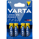 50x Varta Longlife Max Power Alkaline Batterijen AA 4 stuks