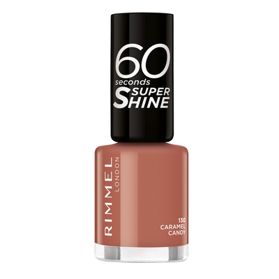 3x Rimmel Nagellak 60 Seconds SuperShine 130 Caramel Candy 8 ml