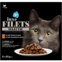 AH Luxe filets rund en kalkoen in saus Nat kattenvoer 680 g - natvoer katten