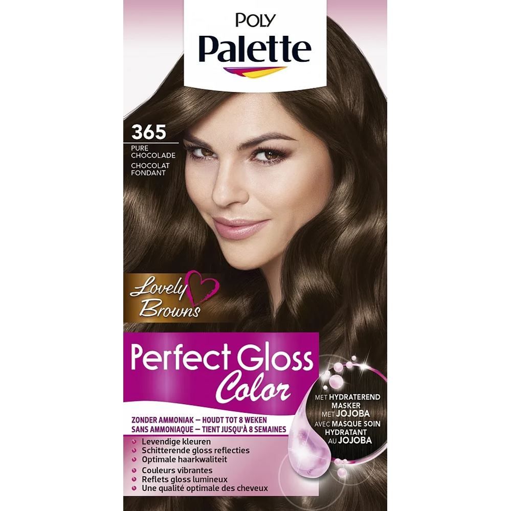 Schwarzkopf Poly Palette Perfect Gloss color haarkleuring - 365 Chocoladebruin