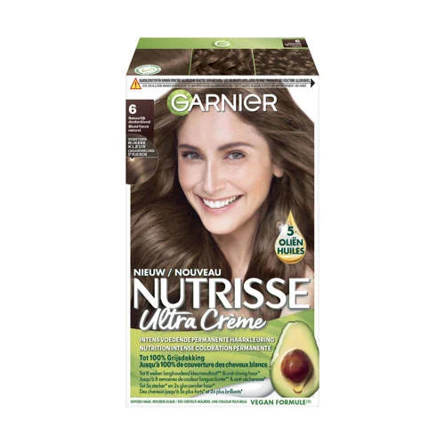 Garnier Nutrisse Ultra Crème haarkleuring - 6 Natuurlijk Donkerblond