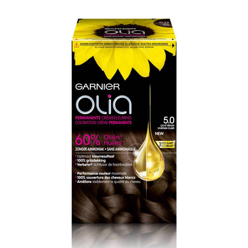 Garnier Olia Garnier Olia haarkleuring - 5.0 - Lichtbruin - zonder ammoniak