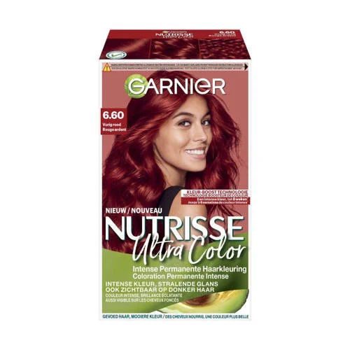 Garnier Nutrisse Ultra Crème haarkleuring - 6.60 - Vurig Rood