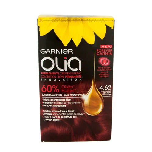 Garnier Garnier Olia haarkleuring - 4.62 - Donker Granaat Rood - zonder ammoniak