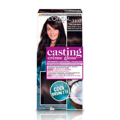 L'Oréal Paris Casting Crème Gloss semi-permanente haarverf - 3102 Cool Dark Brown