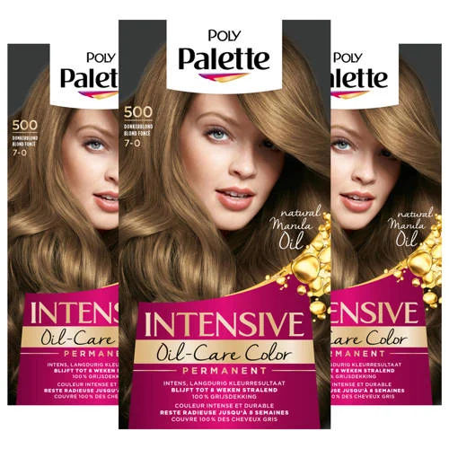 Schwarzkopf Poly Palette haarkleuring - voordeelverpakking - 500 Donkerblond