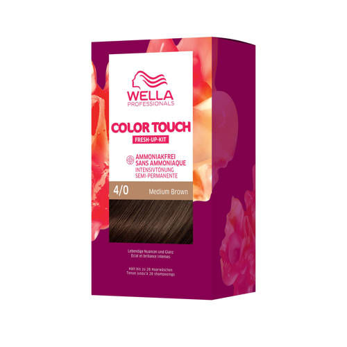 Wella Professionals Color Touch Pure Naturals haarkleuring - 4/0 Medium Brown - 130 ml