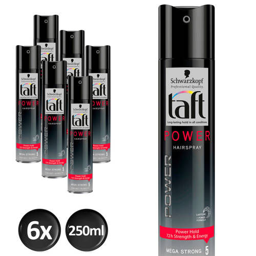 Schwarzkopf Taft Power haarspray - 6 x 250ml