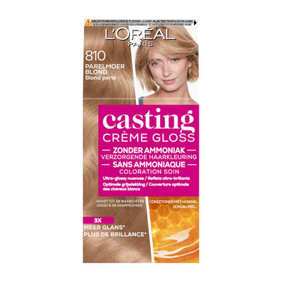 L'Oréal Paris Crème Gloss permanente haarkleuring - 810 Parelmoer Blond