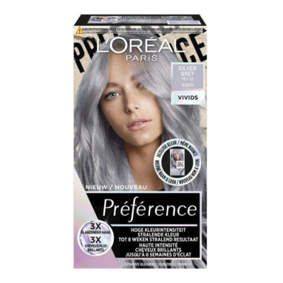 L'Oréal Paris Préférence Preference Vivids 10.112 - Silver Grey Soho - Permanente Haarkleuring