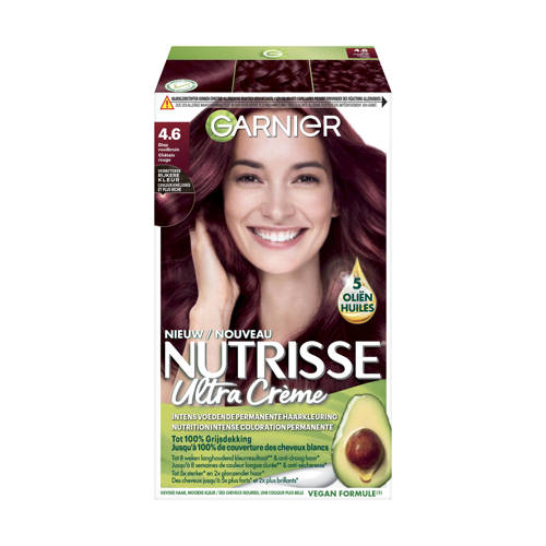 Garnier Nutrisse Ultra Crème haarkleuring - 4.6 Diep Rood Middenbruin