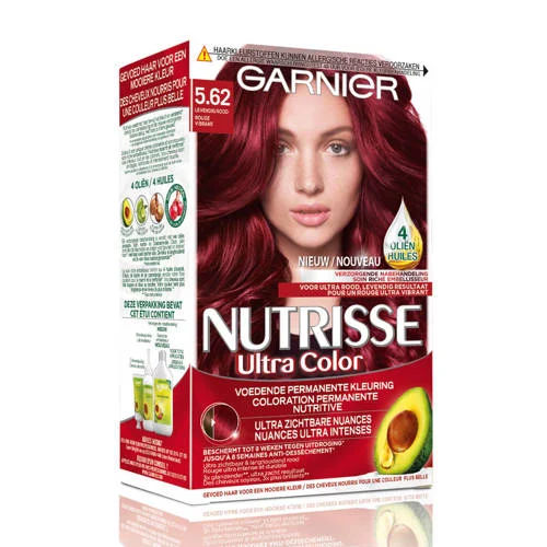 Garnier Nutrisse Ultra Crème haarkleuring - 5.62 - Levendig Rood