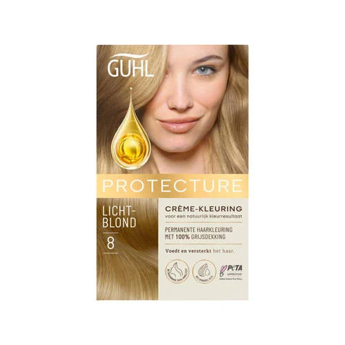 Guhl Protecture Beschermende Crème haarkleuring - Nr. 8 Lichtblond