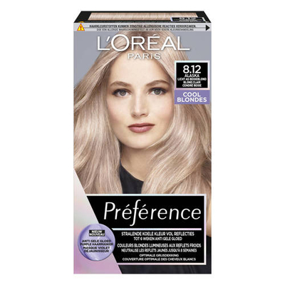 L'Oréal Paris Préférence permanente haarverf - Cool Blondes 8.12 - Licht As Beigeblond