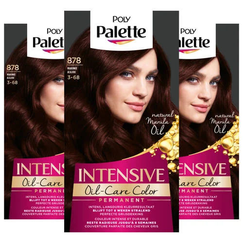 Schwarzkopf Poly Palette haarkleuring - voordeelverpakking - 878 Mahonie