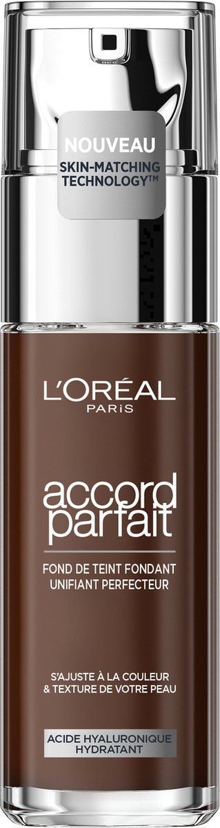 L'Oréal Paris - Accord Parfait Foundation - 10R/C - Natuurlijk Dekkende Foundation met Hyaluronzuur en SPF 16 - 30 ml