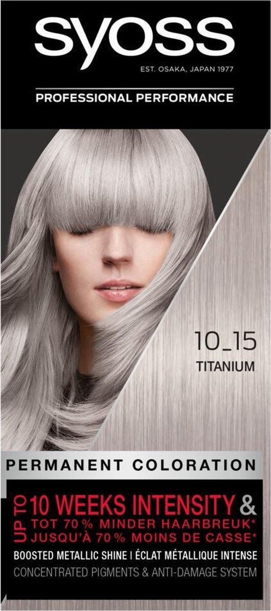 Syoss haarkleuring - 10-15 Titanium Blonde