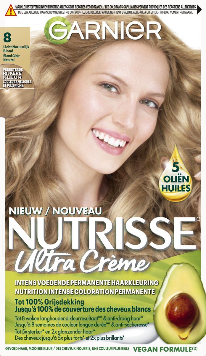 Garnier Nutrisse Ultra Crème haarkleuring - 8 Lichtlond