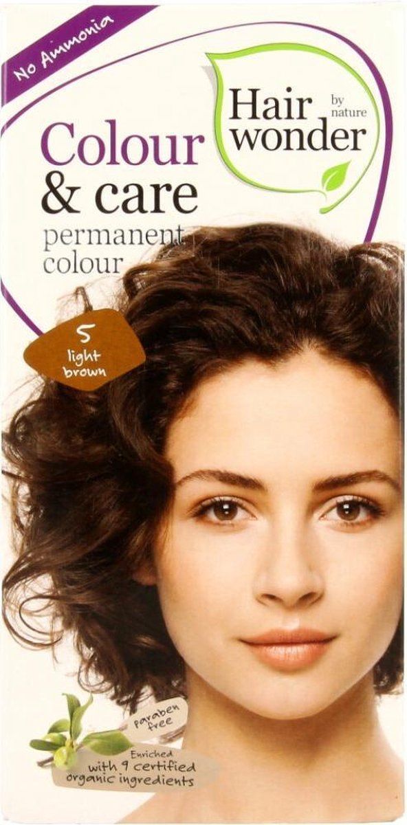 Hairwonder Colour & Care 5 - Light Brown - Haarverf