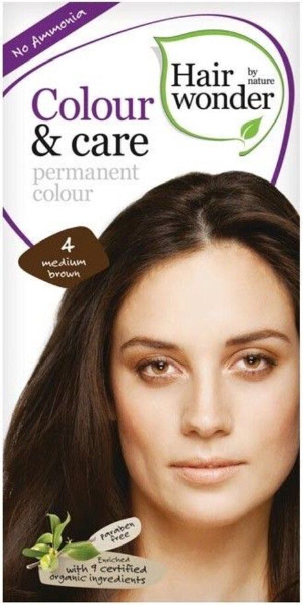 Hairwonder Colour & Care 4 - Medium Brownn - Haarverf