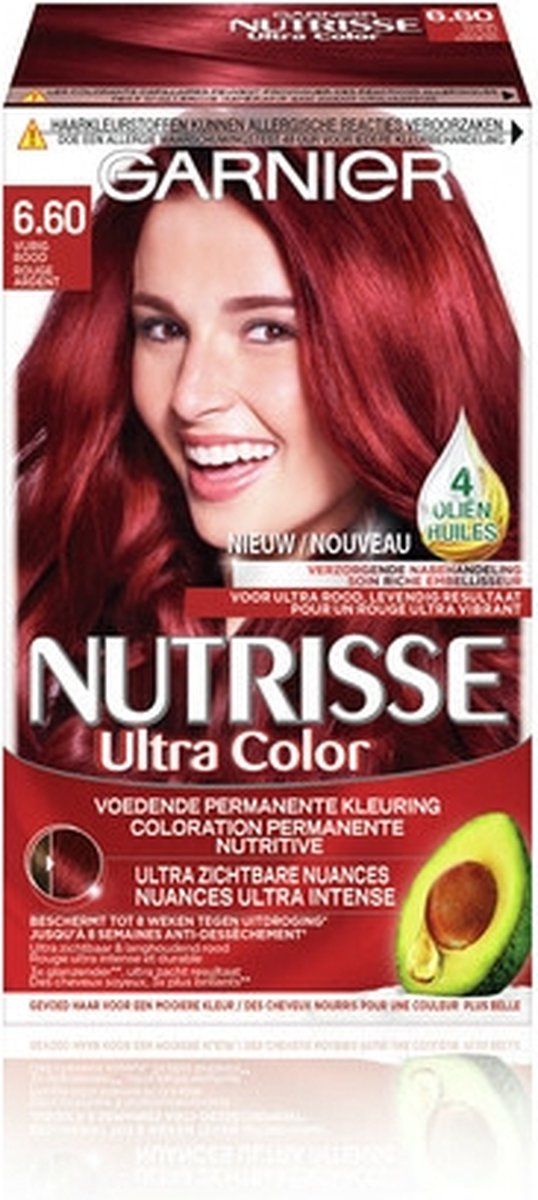 Garnier Nutrisse Haarverf - 6.60 Rouge Vibrant 