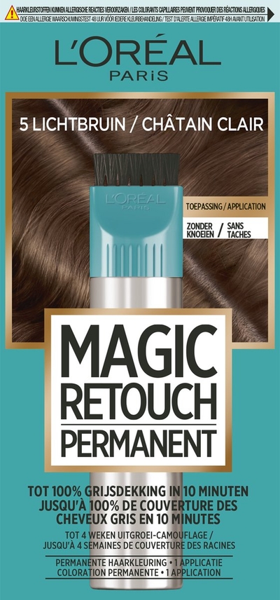 L'Oréal Paris Magic Retouch permanente haarkleuring - 5 lichtbruin
