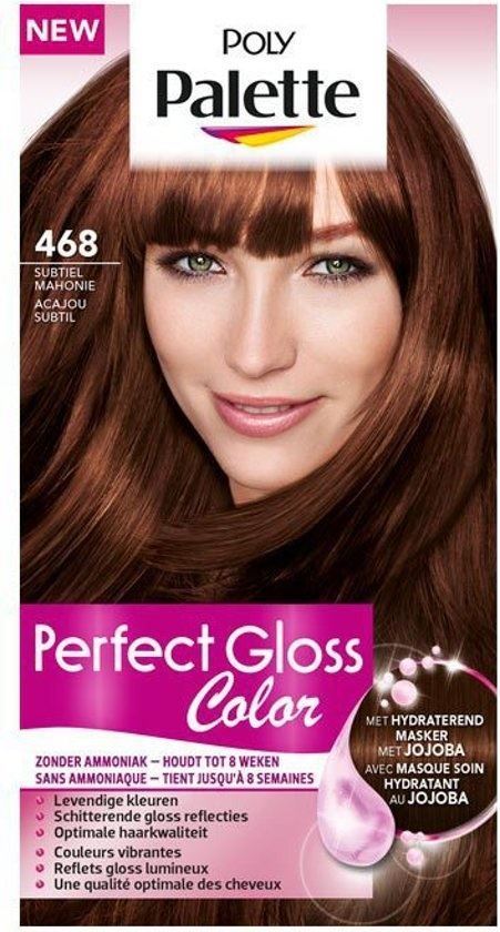 Schwarzkopf Poly Palette Perfect Gloss color haarkleuring - 468 Subtile Mahogany