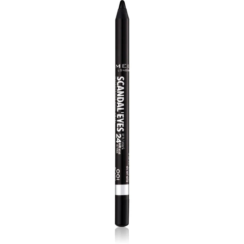 Rimmel ScandalEyes Waterproof Kohl Kajal Waterproof Eyeliner Pencil Tint 001 Black 1,3 g