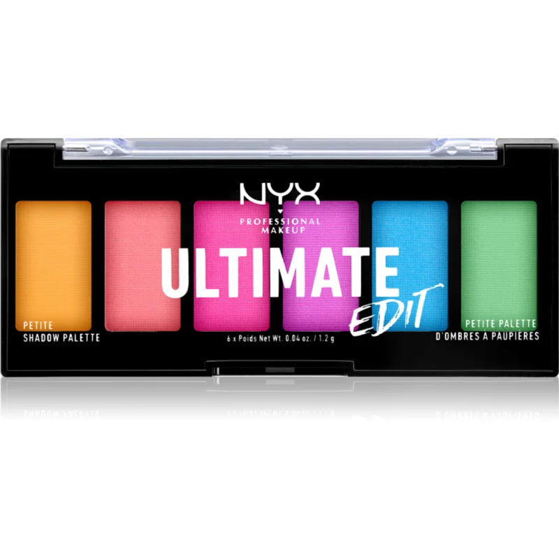 NYX Professional Makeup Ultimate Edit Petite Shadow oogschaduw palette Tint 02 Brights 6x1.2 gr