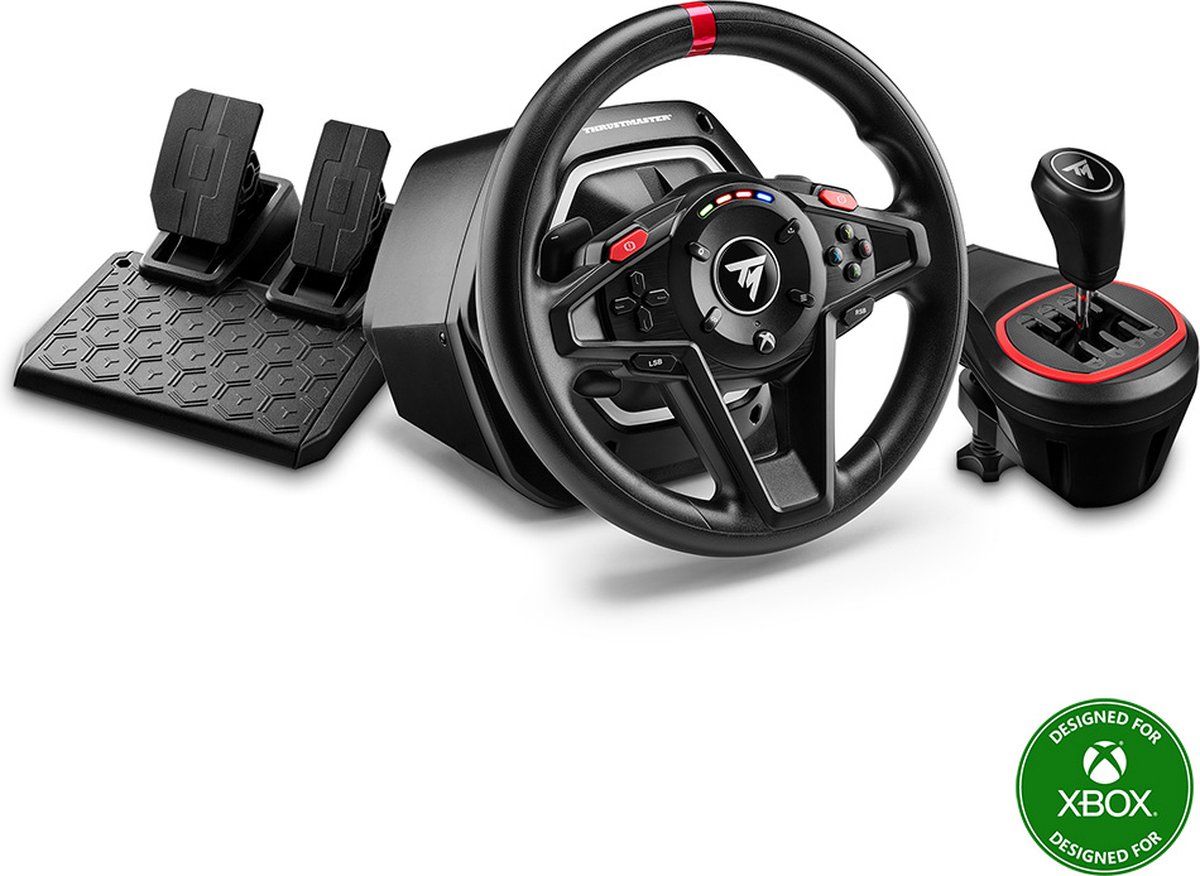 Thrustmaster T128-X + TH8S SHIFTER - Bundle Stuurwiel voor XBOX Series en PC - Inclusief TH8S-shifter - inclusief T2PM-pedaalset