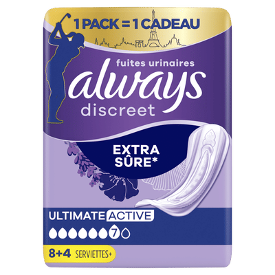 Always Maandverband Discreet Ultimate Day - 12 stuks